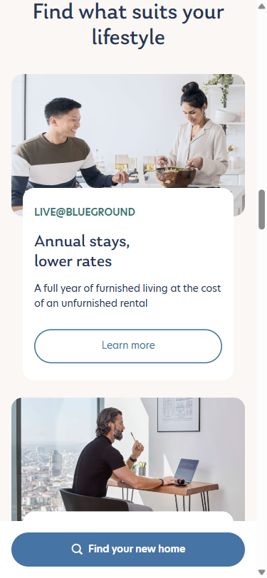Blueground mobile