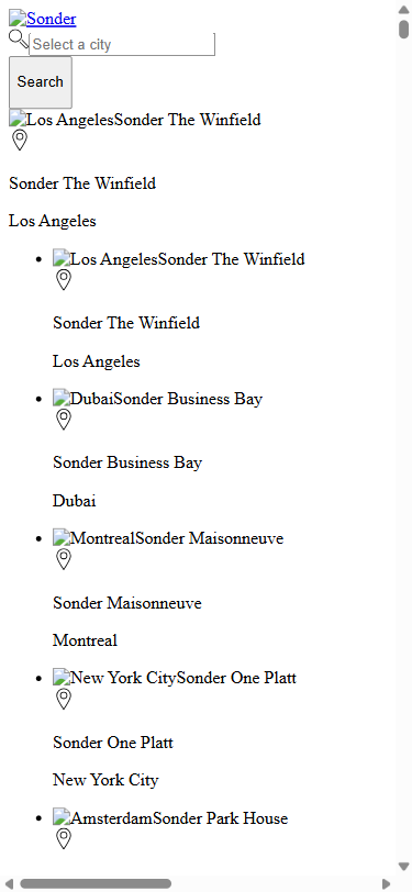 Sonder mobile
